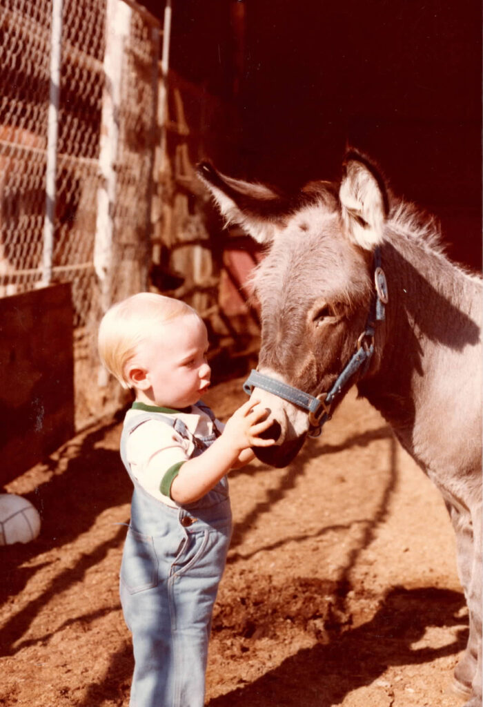 Cody Villalonga with Eeyore